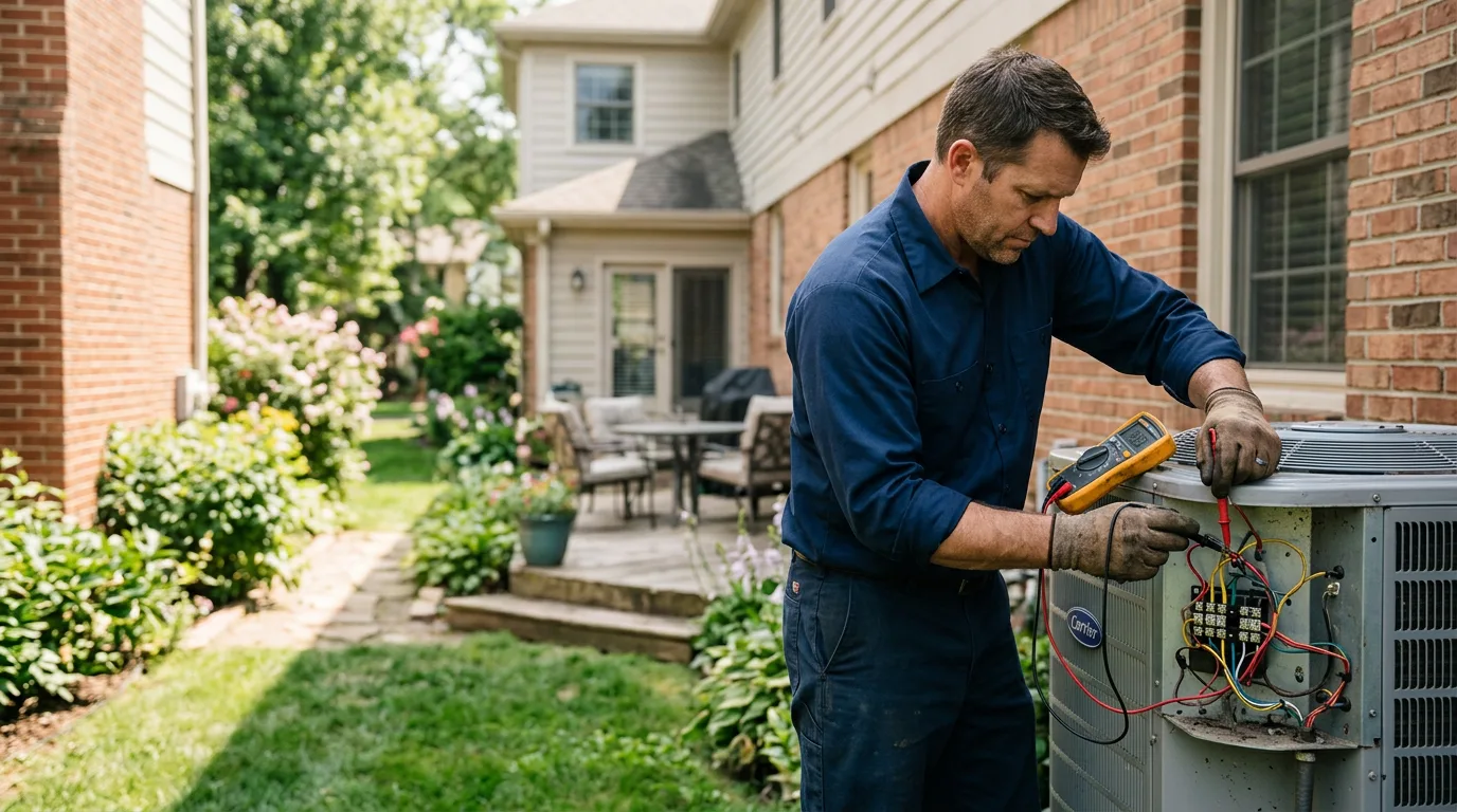 HVAC technician working near Hoytville, OH